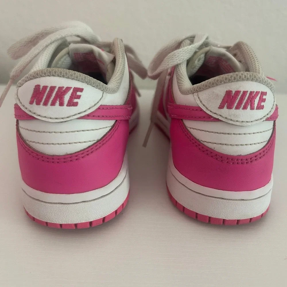 Nike Dunk Low Pink White Kids Girls Shoes Sneakers 1Y